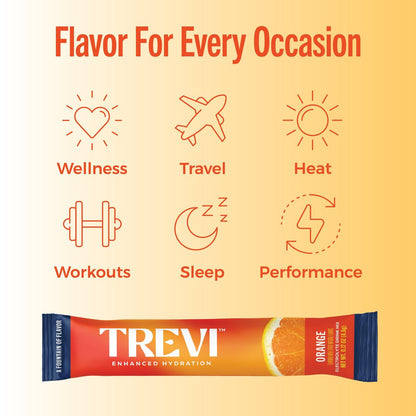 TREVI™ Everyday Sugar Free Electrolytes - Orangen-Geschmack - 28 Portionen - Hydrationspulver