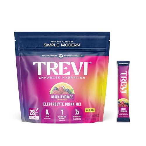 TREVI™ Everyday Sugar Free Electrolytes - Berry Lemonade - 28 Portionen - Hydrationspulver für Wasser