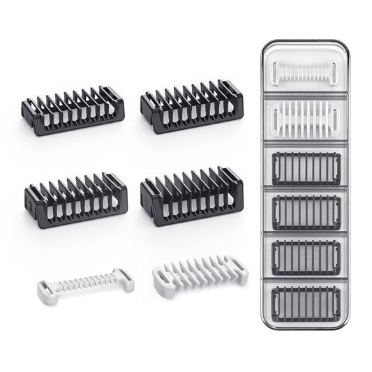 Guide Guards Set – 1/2/3/5mm Kammaufsätze, Skin & Body Combs, mit Hartschalenkoffer – Kompatibel mit Obalde QP2724/QP2834/QP2520/30, QP2620/30, Pro Series – Praktische Aufbewahrung mit hoher Leistung