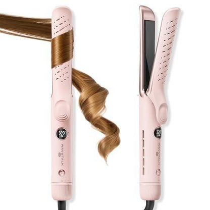 Wavytalk Airflow Styler Whirlwind Curl 2-in-1 – Glätteisen und Lockenstab in Einem, Schonende Haarstyling-Bürste mit Luftstrom