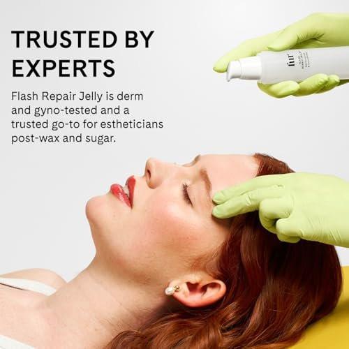 Fur Flash Repair Jelly – Hypochlorige Säure Aftercare Gel für die Zeit nach Waxing, Rasur oder Laser – Beruhigt Rötungen, Pickel und Irritationen – Dermatologisch getestet, parfümfrei (60 ml)