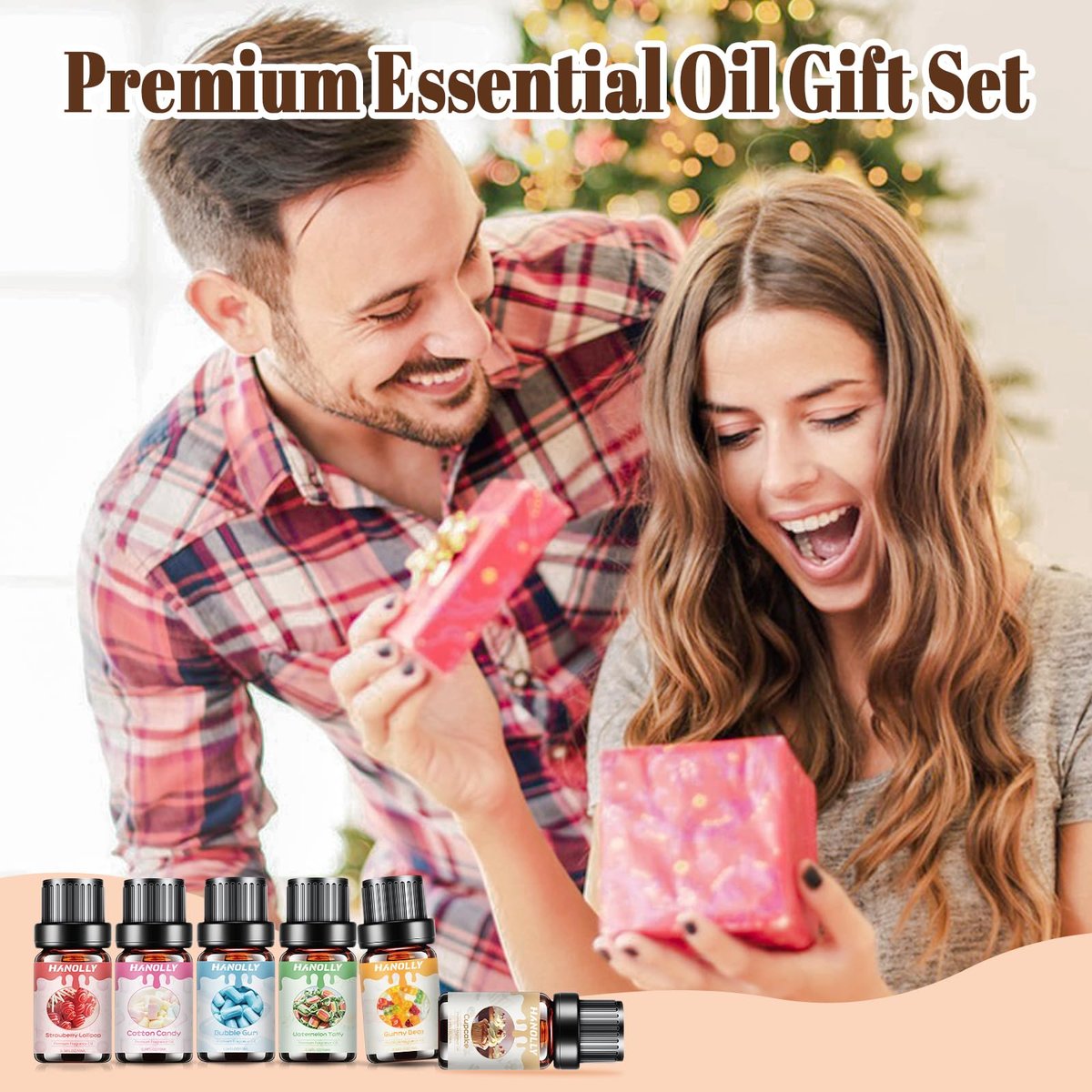 Premium Ätherische Öle Set – 6x10ml Duftöle für Diffuser, Kerzen- und Seifenherstellung, Aromatherapie