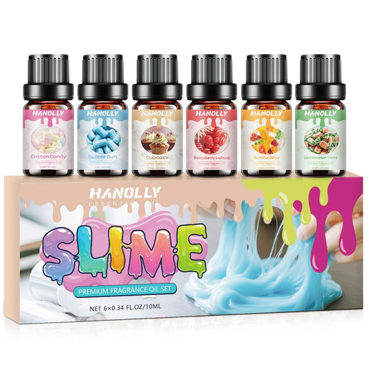 Premium Ätherische Öle Set – 6x10ml Duftöle für Diffuser, Kerzen- und Seifenherstellung, Aromatherapie