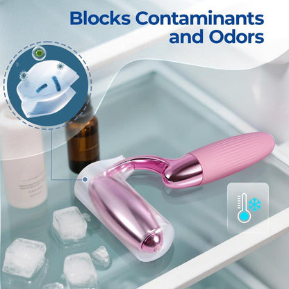 MORGLES Ice Roller für das Gesicht – Professionelles Kryotherapie-Werkzeug zur Reduzierung von Schwellungen, Rötungen und Kopfschmerzen, strafft die Haut und verbessert die Lymphdrainage mit ergonomischem Griff (Pink)
