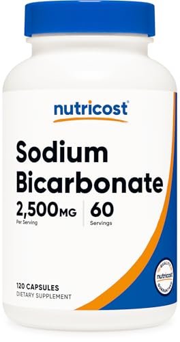 Nutricost Natriumbicarbonat (2.500 mg) 120 Kapseln - GMO-frei, Glutenfrei, Vegan, 60 Portionen