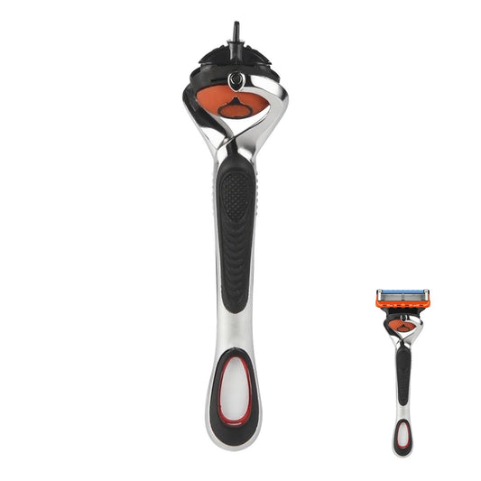 Ersatzgriff kompatibel mit Gillette Fusion5 Rasierern für Männer – Komfort-Glide-Rasierergriff mit rutschfestem, ergonomischem Design – Nur der Griff (1 Packung Schwarz)