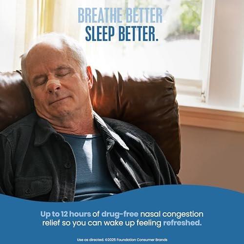 Breathe Right Extra Strong Nasenpflaster mit Menthol-Duft, 26 Stück – Medikamentenfreie Nasenerweiterung für bessere Atmung und gegen Schnarchen