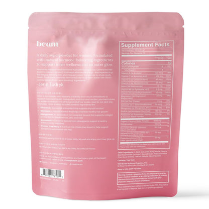 Beam Glow Frauen Wellness Nahrungsergänzungsmittel, Cortisol Unterstützung mit Ashwagandha für Frauen, Tägliche Vitamine für Zyklusgesundheit, Stimmung, Energie & Stressunterstützung mit Selen, Zink, Vitamin A, Biotin, B-Vitaminen