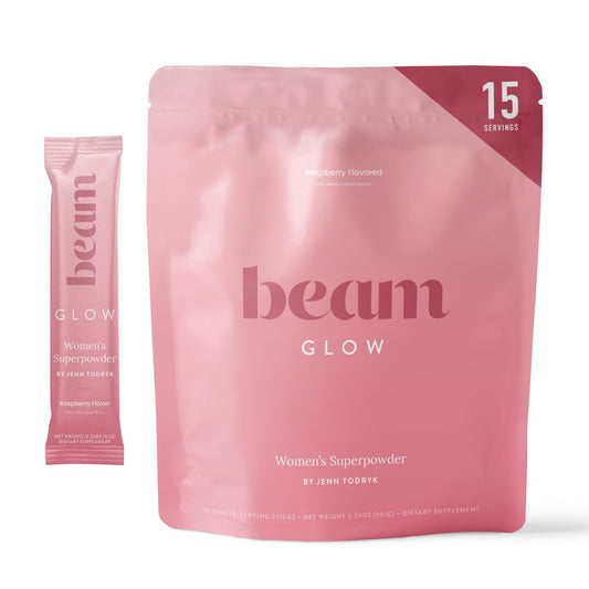 Beam Glow Hormon-Balance-Ergänzung für Frauen – Cortisol-Ergänzung, PMS-Linderung, Perimenopause-Unterstützung, Frauen-Vitamine mit Ashwagandha & Selen