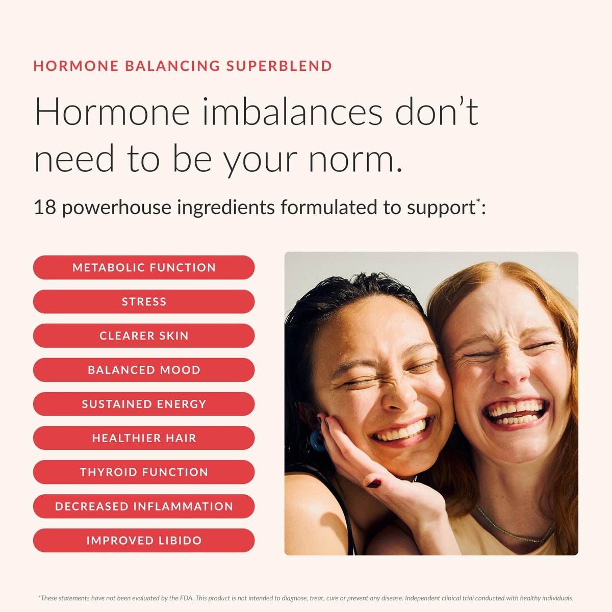 Beam Glow Hormon-Balance-Ergänzung für Frauen – Cortisol-Ergänzung, PMS-Linderung, Perimenopause-Unterstützung, Frauen-Vitamine mit Ashwagandha & Selen