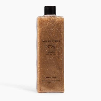 +Lux Unfiltered High Gloss N°30 Shimmer Body Oil mit SPF 30 – Bronzendes Körperöl mit Schimmer, Sonnenöl mit Lichtschutzfaktor, Breitband-Sonnenschutz SPF 30 – Jojoba- und Traubenkernöl – Oxybenzonfrei