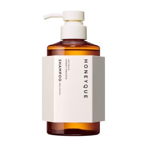 HONEYQUE Deep Repair Moist Shampoo 450ml – Feuchtigkeitsspendendes Shampoo für geschädigtes Haar mit Manuka-Honig und Proteinkomplex