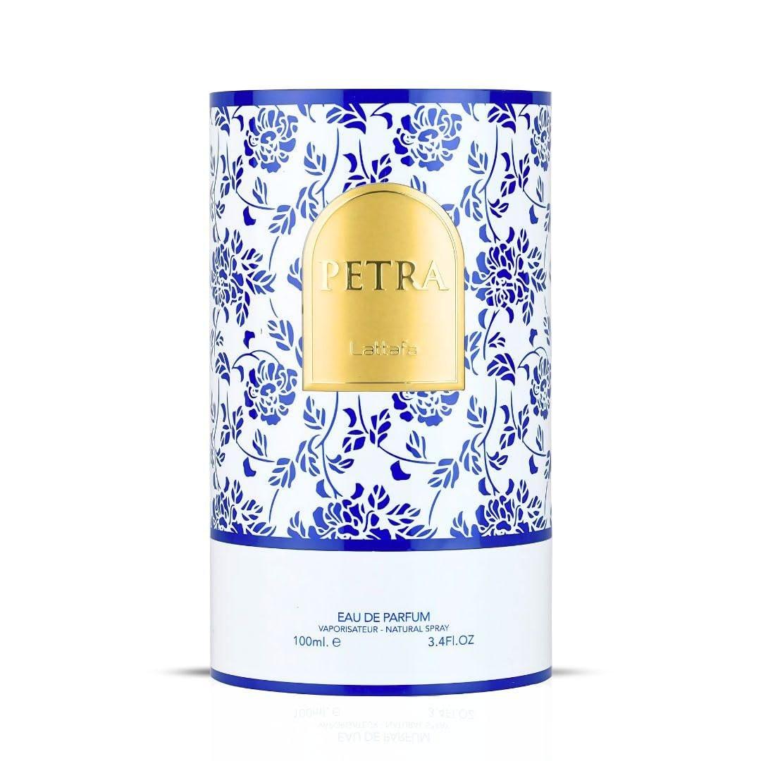 Lattafa Petra Eau de Parfum für Damen – 100 ml | Tropisch, blumig, fruchtig & süß | Langanhaltender Luxusduft
