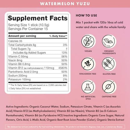 Boobie Hydromom Superfood Electrolyte Drink Mix, Blaubeer-Zitronen-Limonade | Erfrischender Energie- und Hydratations-Boost für Mamas | Für Schwangerschaft, Stillzeit & darüber hinaus, 10 Portionsbeutel