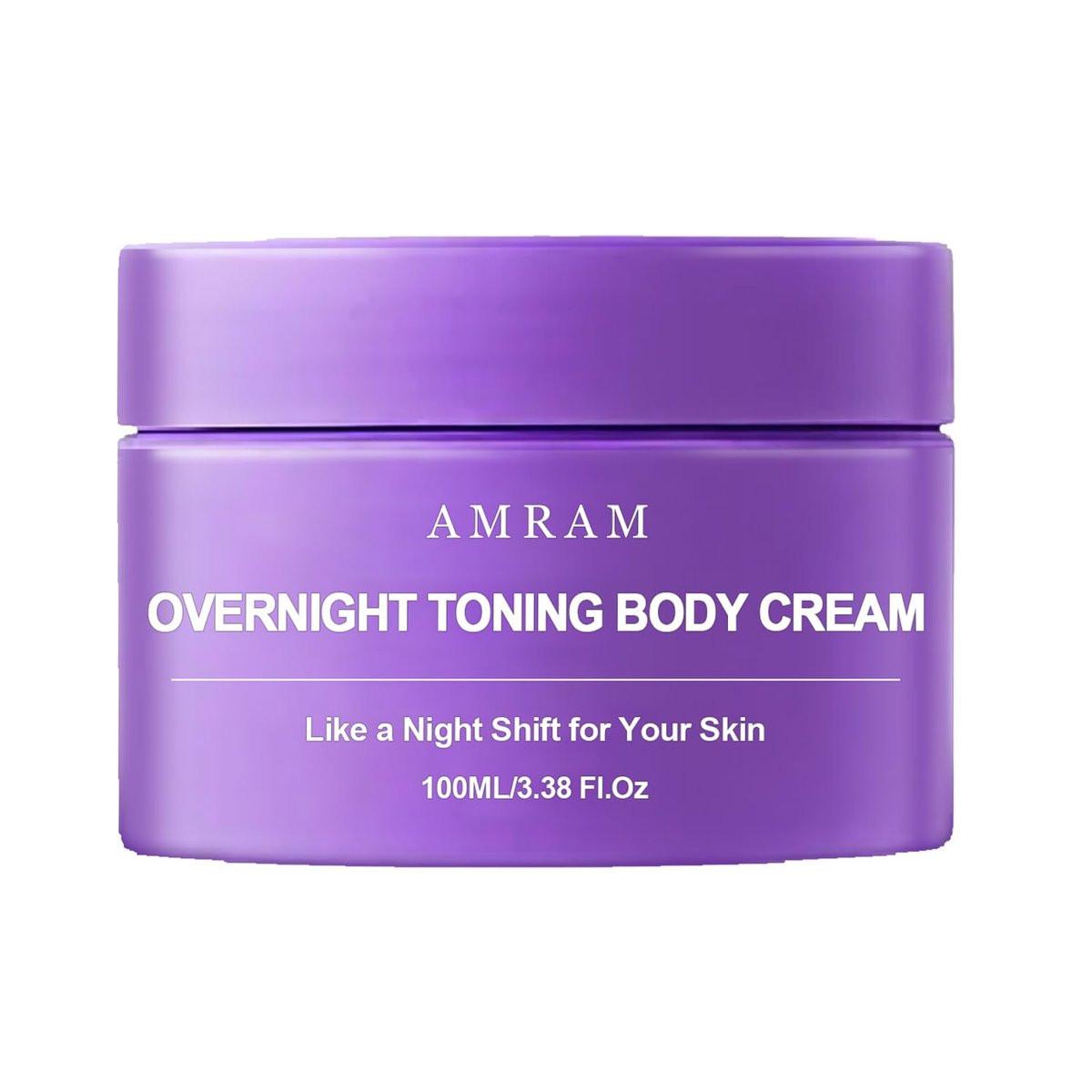 AMRAM Overnight Toning Whip – Straffende Körpercreme für die Nacht, 100 ml