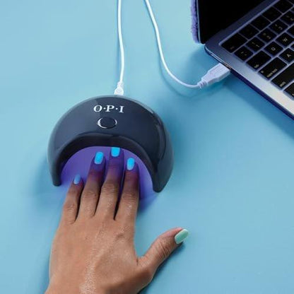 OPI GELement LED Aushärtungslampe für Gel-Nagellack | DIY professionelle Salonqualität | 4-Finger-Design & verspiegeltes Inneres | 60-Sekunden-Timer
