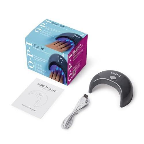 OPI GELement LED Aushärtungslampe für Gel-Nagellack | DIY professionelle Salonqualität | 4-Finger-Design & verspiegeltes Inneres | 60-Sekunden-Timer