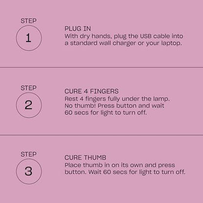 OPI GELement LED Aushärtungslampe für Gel-Nagellack | DIY professionelle Salonqualität | 4-Finger-Design & verspiegeltes Inneres | 60-Sekunden-Timer