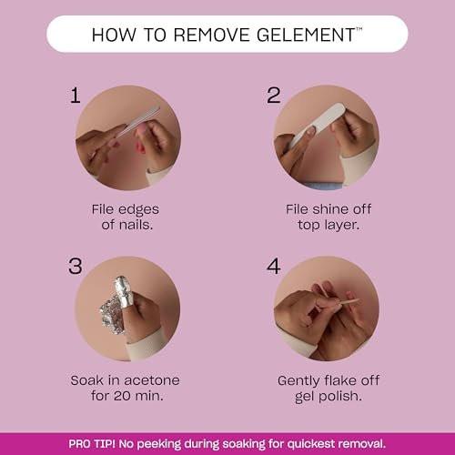 OPI GELement LED Aushärtungslampe für Gel-Nagellack | DIY professionelle Salonqualität | 4-Finger-Design & verspiegeltes Inneres | 60-Sekunden-Timer