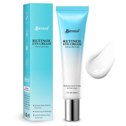 Retinol Augencreme – Anti-Aging Augencreme gegen dunkle Ringe und Schwellungen mit Peptiden und Koffein