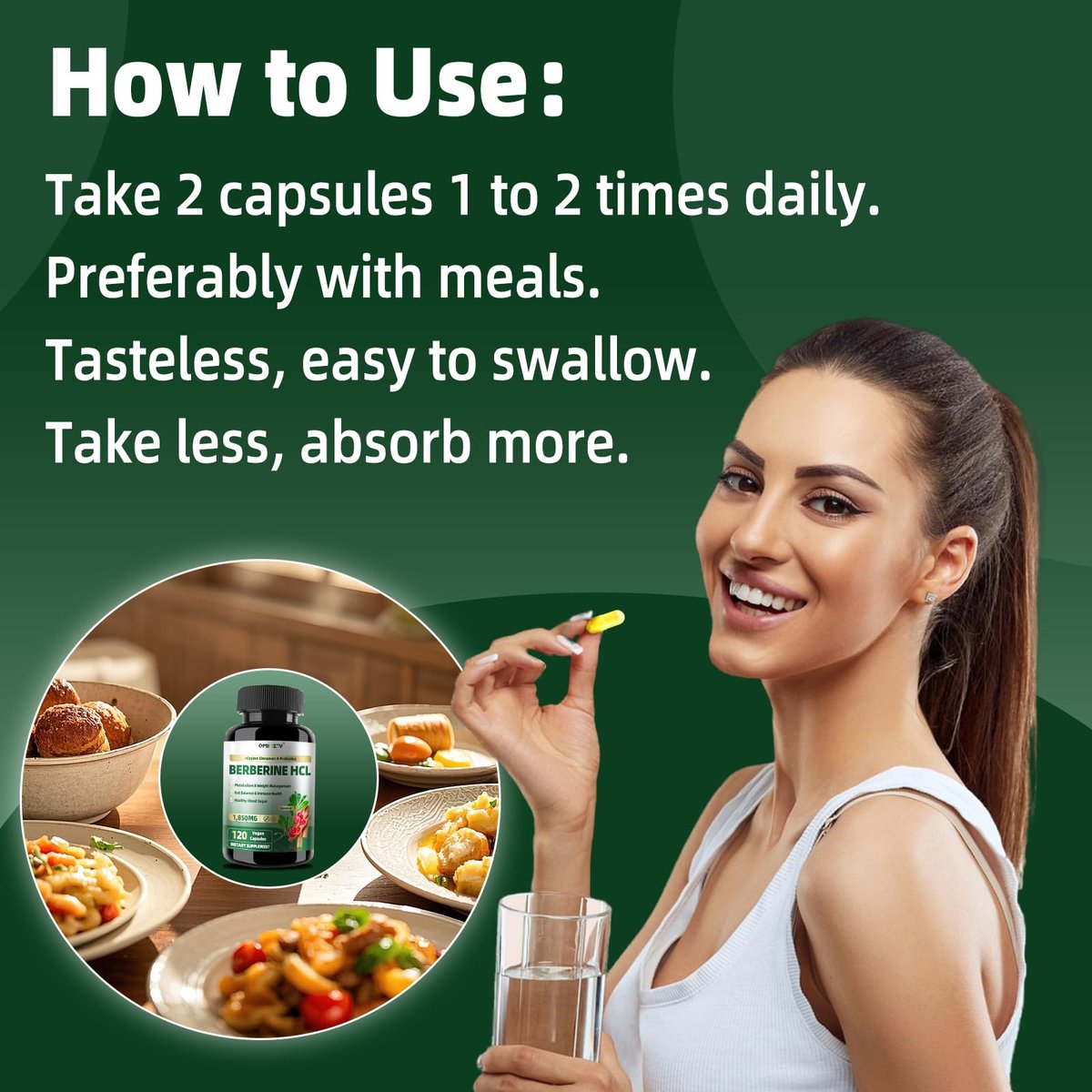 Berberin Supplement 1500mg, Liposomales Berberin mit Ceylon Zimt & Probiotika für Frauen und Männer, Himalaya Plus Extrakt, Unterstützt Darmgesundheit, Blutzuckerspiegel & Immunsystem, 60-Tage-Vorrat, 120 Kapseln