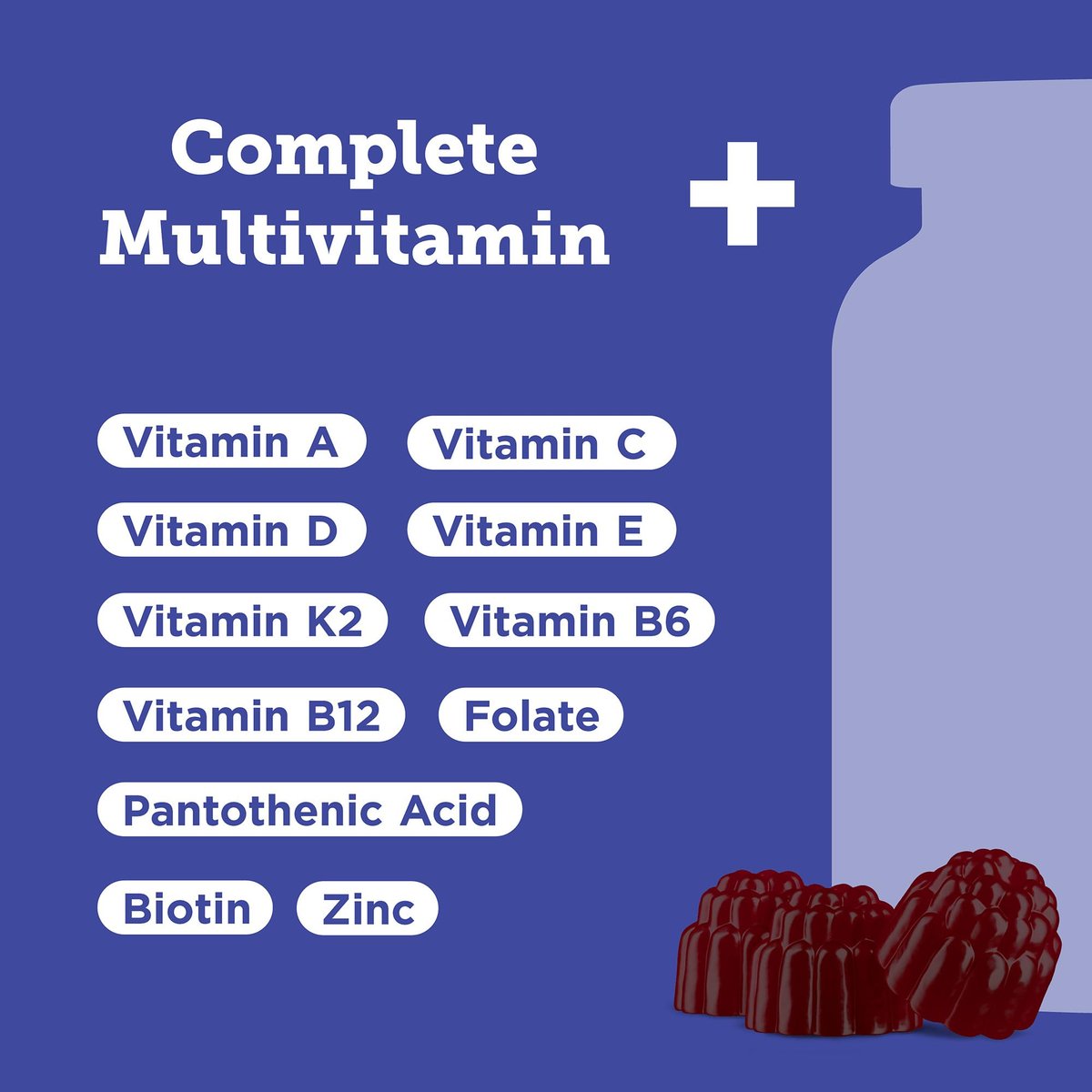 Hyland's Kids Multivitamin + Superfoods Boost, zuckerfreie Erdbeer-Gummibärchen mit Obst- und Gemüsemischung, 60 Stück