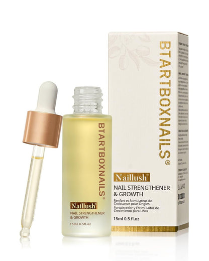 BTARTBOXNAILS Naillush Nagelstärker & Wachstum - Repariert beschädigte Nägel, stärkt schwache & dünne Nägel, extra starke Nagelwachstumsbehandlung, langanhaltender Nagelhärter, 15 ml