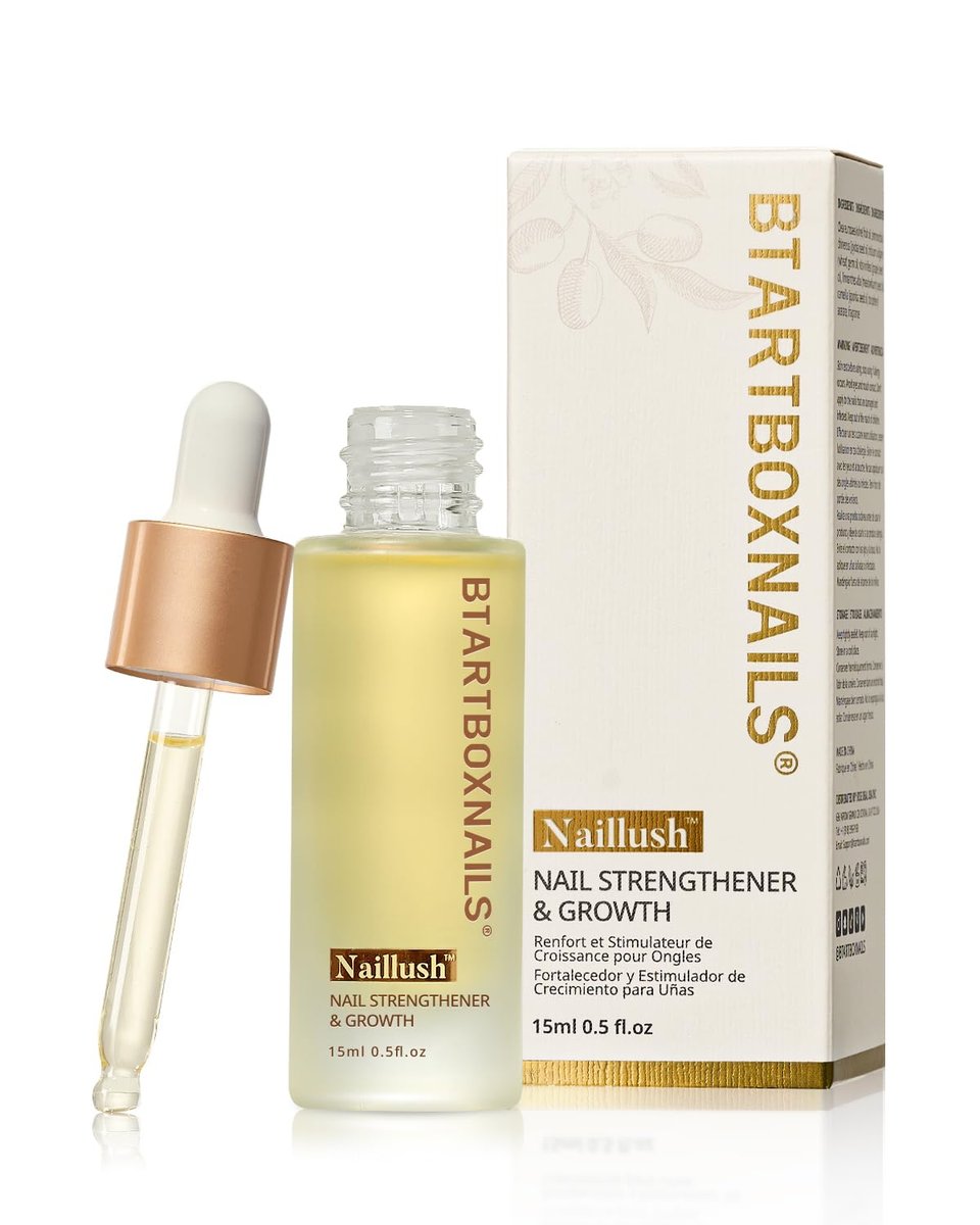 BTARTBOXNAILS Naillush Nagelstärker & Wachstum - Repariert beschädigte Nägel, stärkt schwache & dünne Nägel, extra starke Nagelwachstumsbehandlung, langanhaltender Nagelhärter, 15 ml