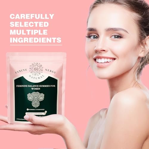 Weigloce Premium Feminine Balance Gummies für Frauen – Ananas-Gummis für die weibliche Gesundheit, Probiotika-Unterstützung, Immunsystem, glutenfrei, vegetarisch, mit Vitamin C, 60 Stück