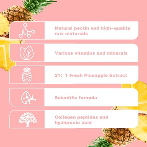 Weigloce Premium Feminine Balance Gummies für Frauen – Ananas-Gummis für die weibliche Gesundheit, Probiotika-Unterstützung, Immunsystem, glutenfrei, vegetarisch, mit Vitamin C, 60 Stück