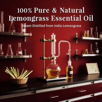 SU JUABA Zitronengras ätherisches Öl 118 ml – 100% rein natürlich für Diffuser, Hautpflege, Kerzenherstellung