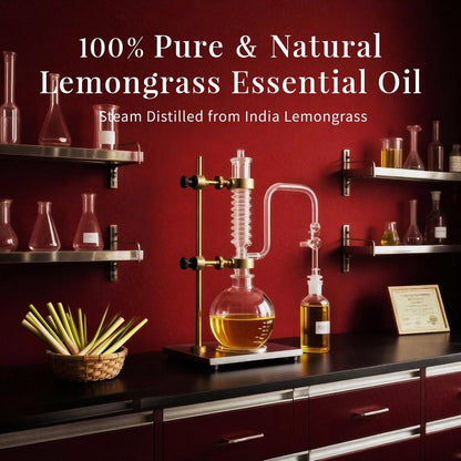 SU JUABA Zitronengras ätherisches Öl 118 ml – 100% rein natürlich für Diffuser, Hautpflege, Kerzenherstellung