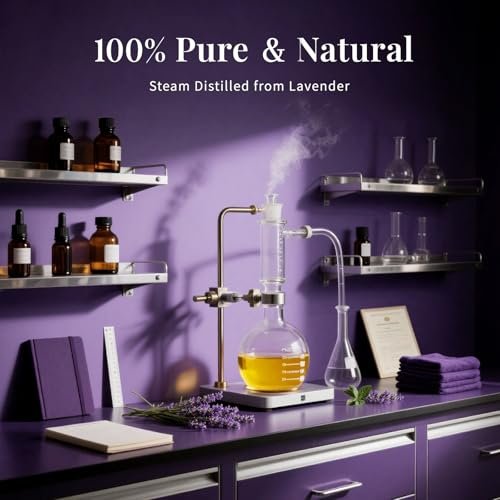 SU JUABA Lavendel Ätherisches Öl 118 ml – 100 % reines Naturöl für Diffuser, Hautpflege, Entspannung, Schlaf & Trocknerbälle