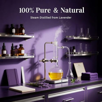 SU JUABA Lavendel Ätherisches Öl 118 ml – 100 % reines Naturöl für Diffuser, Hautpflege, Entspannung, Schlaf & Trocknerbälle