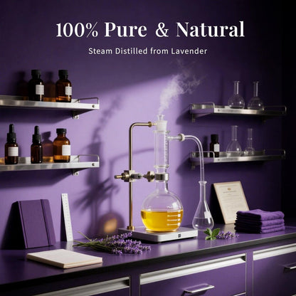SU JUABA Lavendel Ätherisches Öl 118 ml – 100 % reines Naturöl für Diffuser, Hautpflege, Entspannung, Schlaf & Trocknerbälle