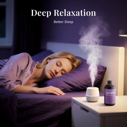 SU JUABA Lavendel Ätherisches Öl 118 ml – 100 % reines Naturöl für Diffuser, Hautpflege, Entspannung, Schlaf & Trocknerbälle