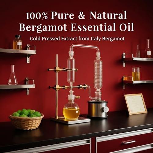 SU JUABA Bergamot-Öl 118 ml – 100% reines natürliches ätherisches Öl für Aromatherapie, Diffuser, Haut und Haare