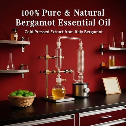 SU JUABA Bergamot-Öl 118 ml – 100% reines natürliches ätherisches Öl für Aromatherapie, Diffuser, Haut und Haare