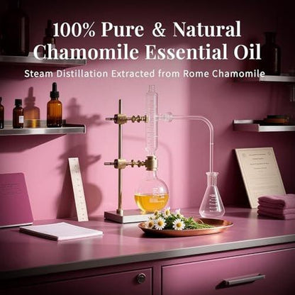 SU JUABA Kamillen Ätherisches Öl 118 ml – 100 % rein natürlich für Entspannung, Hautpflege, Massage, Schlaf & Aromatherapie
