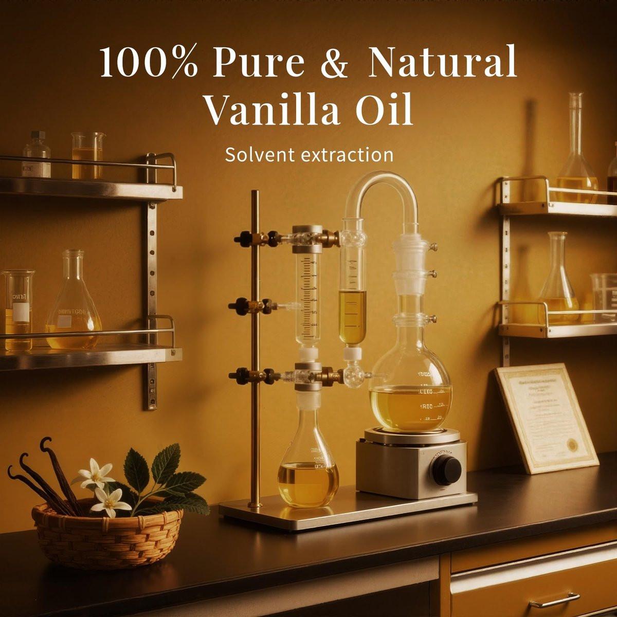SU JUABA Vanille Ätherisches Öl 118 ml - 100% Natürliches Aromatherapieöl für Diffuser, Hautpflege, Duftkerzen und Seifenherstellung