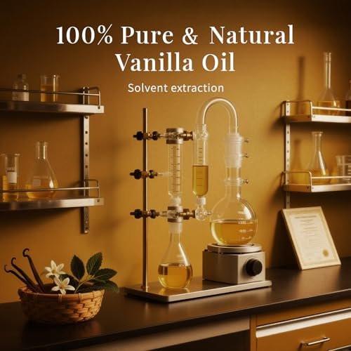 SU JUABA Vanille Ätherisches Öl 118 ml - 100% Natürliches Aromatherapieöl für Diffuser, Hautpflege, Duftkerzen und Seifenherstellung