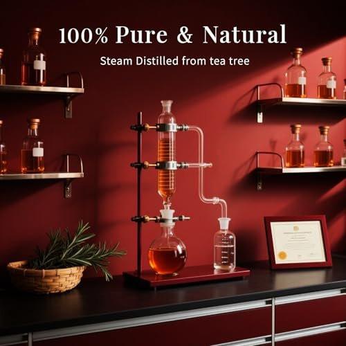 SU JUABA Teebaumöl 118 ml - 100% natürliches ätherisches Öl für Nägel, Haut, Gesicht, Haare und Shampoo