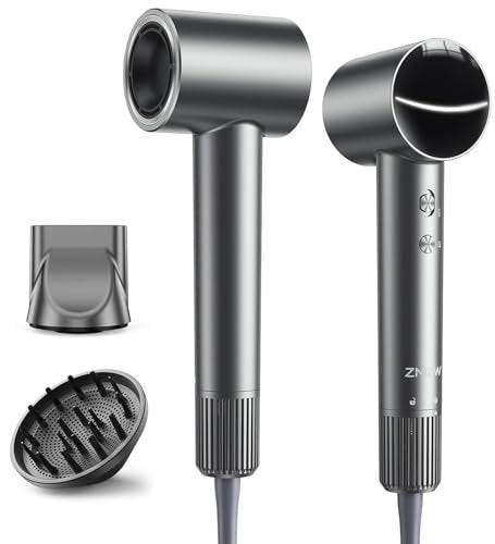 Hochgeschwindigkeits-Ionen-Haartrockner – 160.000 U/min, professioneller bürstenloser Motor, 500 Millionen Ionen, leise & leicht, mit magnetischem Diffusor & Düse