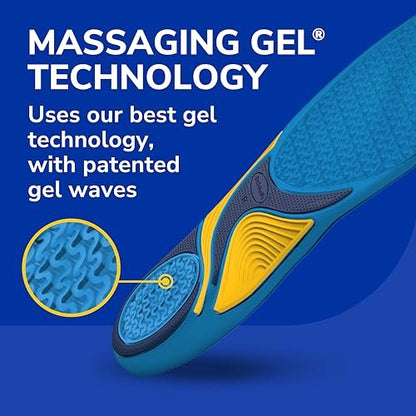 Dr. Scholl’s Energizing Comfort Damen Einlegesohlen für den Alltag mit Massagegel – klinisch bestätigt, ganztägige Energie und Komfort, patentiertes Triple-Gel-Design, stoßdämpfend, Fußgewölbestütze: 2 Paar