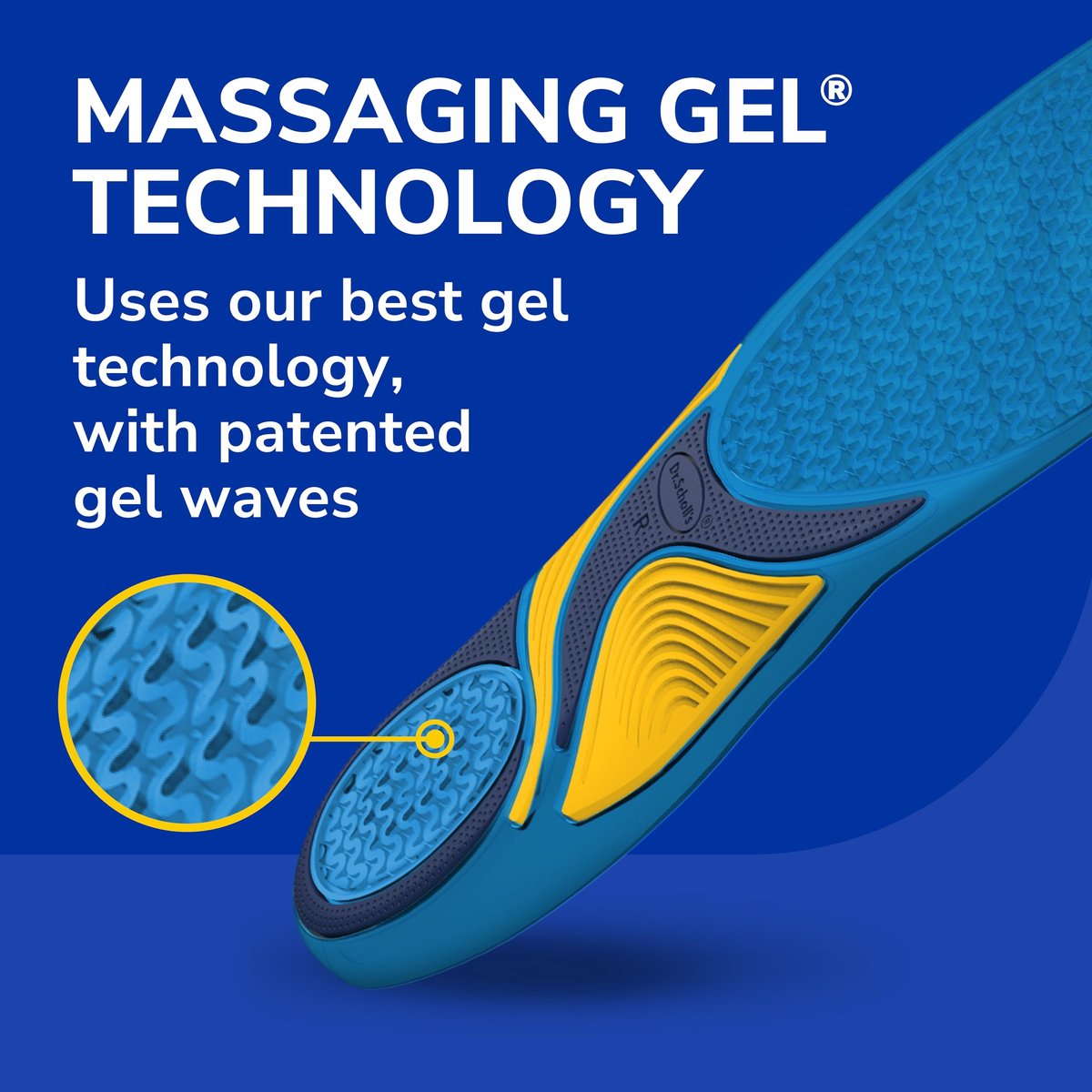 Dr. Scholl’s Energizing Comfort Damen Einlegesohlen für den Alltag mit Massagegel – klinisch bestätigt, ganztägige Energie und Komfort, patentiertes Triple-Gel-Design, stoßdämpfend, Fußgewölbestütze: 2 Paar