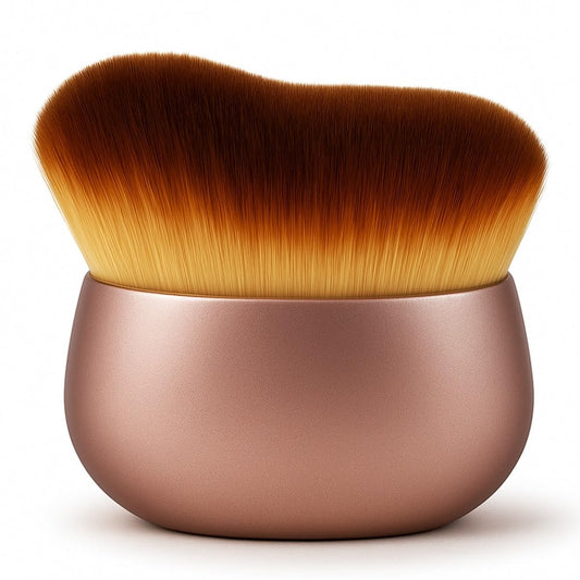 GOERTI Selbstbräuner-Pinsel – Extra großer Kabuki-Applikator für Selbstbräuner, Sonnenlose Bräune & Körper-Make-up | Streifenfreies Arc-Design für perfekte Abdeckung an Beinen, Armen, Rücken, Brust, Gesicht & Füßen