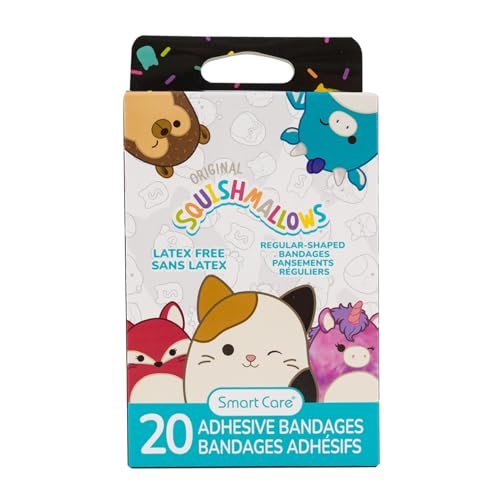 Smart Care Squishmallows Pflaster, Latexfrei, Normale Form, 20 Stück