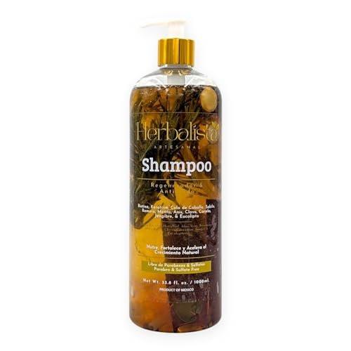 HERBALISTA Virales Kräuter-Shampoo 1000ml – Mit Rosmarin, Zimt, Anis, Nelke, Aloe, Ingwer & Eukalyptus – Stärkt, Regeneriert, Beschleunigt Haarwachstum – 100% Natürlich & Handgefertigt