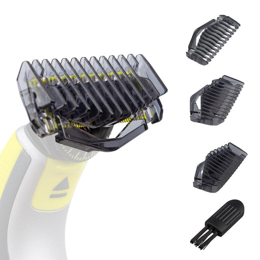 CERCGVEL Aufsteckkämme 1/3/5 mm kompatibel mit Philips Norelco OneBlade Rasierer, Trimmer Guides Kit, Ersatz-Guides für Gesicht und Körper