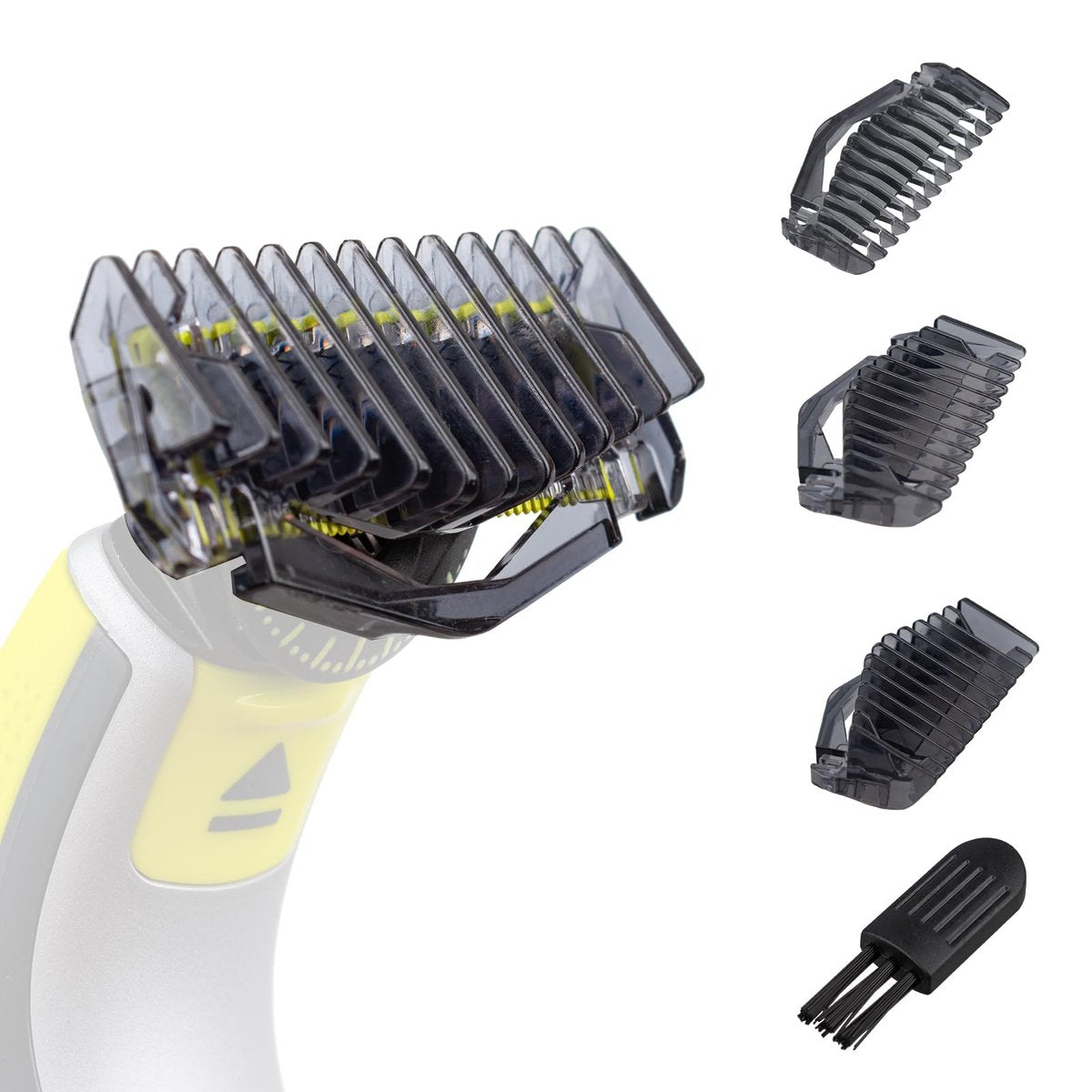CERCGVEL Aufsteckkämme 1/3/5 mm kompatibel mit Philips Norelco OneBlade Rasierer, Trimmer Guides Kit, Ersatz-Guides für Gesicht und Körper